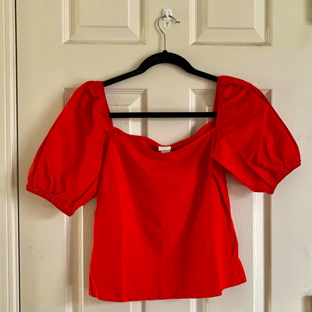 H&M puff sleeve shirt